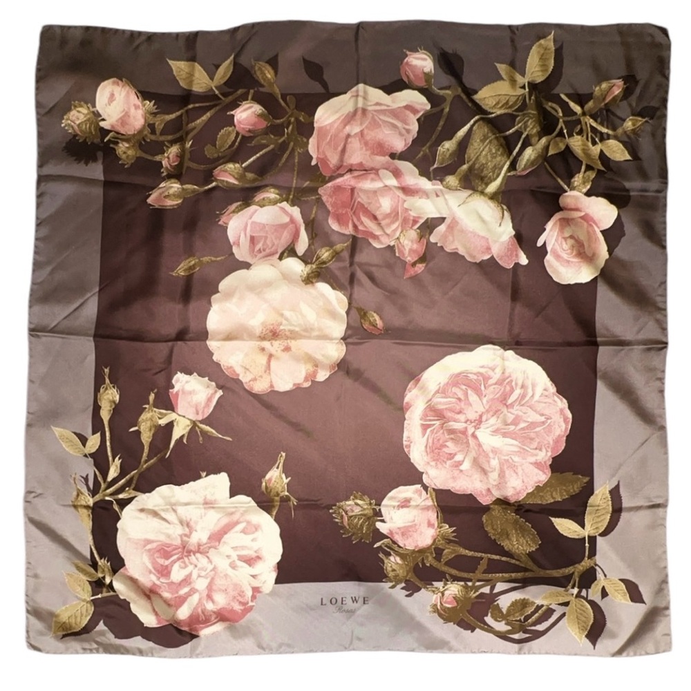 Loewe “Rosas” Silk Scarf